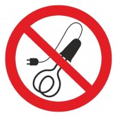 Запрещающие знаки - Запрещается пользоваться электронагревательными приборами