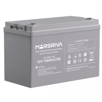 Гелевий акумулятор Marsriva MR-PBG12-100 Gray-0