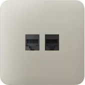 Передняя панель для встроенной розетки Ajax SoloCover (LAN) Ivory (126189.317.IV)