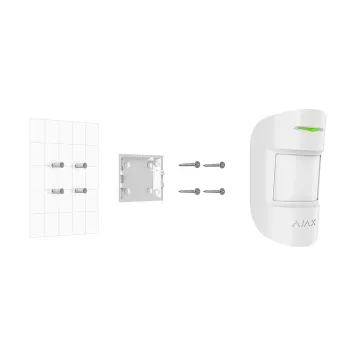 Кріпильна панель Ajax SmartBracket для MotionProtect, CombiProtect White (9638.09.WH)-0