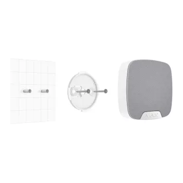 Кріпильна панель Ajax SmartBracket для HomeSiren White (9567.11.WH)-0