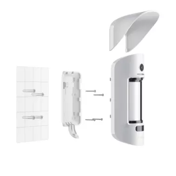 Кріпильна панель Ajax SmartBracket для MotionCam Outdoor біла (33598.84.WH)-0
