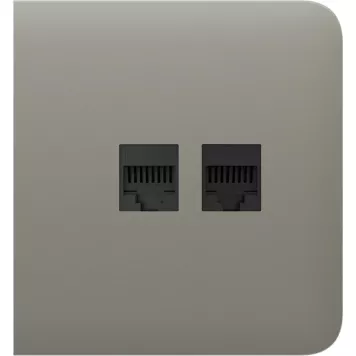 Бічна панель для вбудованої інтернет-розетки Ajax SideCover (LAN) Olive (126218.319.OL)-1