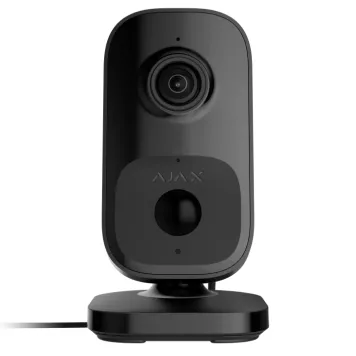 Wi-Fi камера видеонаблюдения с ИК датчиком движения и встроенным ШИ Ajax IndoorCam Black (111567.303.BL1)-1