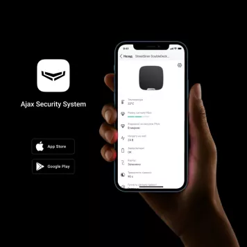Проводная сирена с креплением для брендированной лицевой панели Ajax StreetSiren DoubleDeck Fibra Black (57245.61.BL1)-6