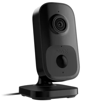 Wi-Fi камера видеонаблюдения с ИК датчиком движения и встроенным ШИ Ajax IndoorCam Black (111567.303.BL1)-0
