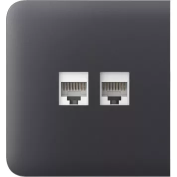 Бічна панель для вбудованої інтернет-розетки Ajax SideCover (LAN) Graphite (126215.319.GP)-2