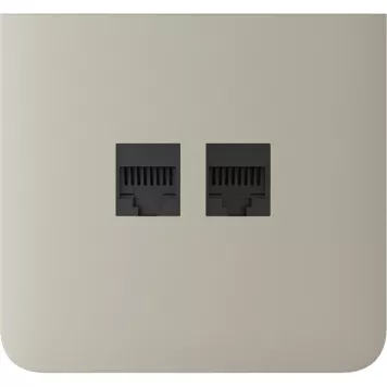 Бічна панель для вбудованої інтернет-розетки Ajax SideCover (LAN) vertical Ivory (126221.319.IV)-0