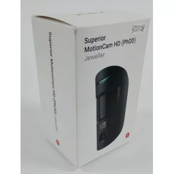 (Уценка) Беспроводной ИК датчик движения с расширенными возможностями фотоверификации тревог Ajax Superior MotionCam HD (PhOD) Jeweller Black (118275.309.BL1)-0