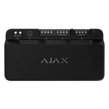 Модуль для додаткового живлення Ajax Superior LineSupply (45 W) Fibra (aFIBRA 26.2) Black (82132.181.BL1)-0