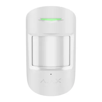 Беспроводной комбинированный датчик движения и разбиение стекла Ajax CombiProtect Superior Jeweller White (133190.06.WH1)-0