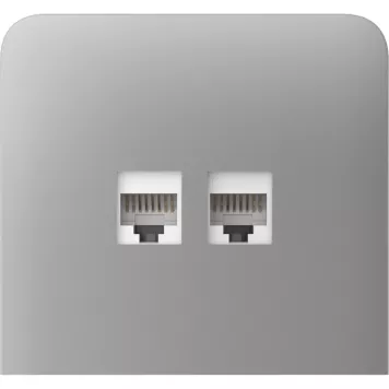 Бічна панель для вбудованої інтернет-розетки Ajax SideCover (LAN) vertical Fog (126224.319.FG)-3