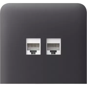 Бічна панель для вбудованої інтернет-розетки Ajax SideCover (LAN) vertical Graphite (126223.319.GP)-3