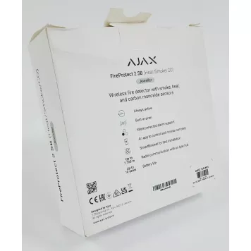 (Уценка) Беспроводной датчик дыма, температуры и угарного газа Ajax FireProtect 2 SB (Heat/Smoke/CO) (8EU) White-1