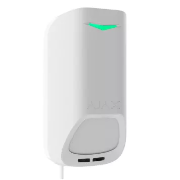 Проволочный ИК датчик движения с дополнительным микроволновым сенсором K-диапазона и системой антимаскирования Ajax Superior MotionProtect Plus G3 Fibra (117717.09.WH1)-1