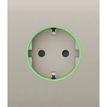 Центральна панель для вбудованої розетки Ajax СenterCover (smart) ivory (59971.162.IV)-0