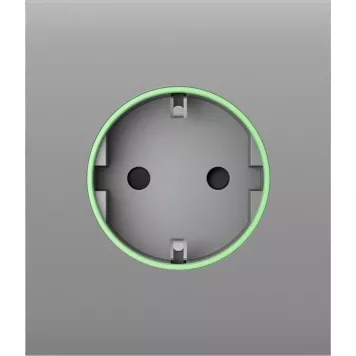 Центральна панель для вбудованої розетки Ajax СenterCover (smart) Fog (59974.162.FG)-0