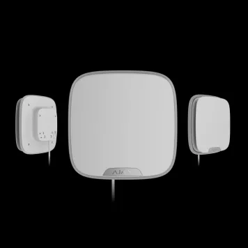 Проводная сирена с креплением для брендированной лицевой панели Ajax StreetSiren DoubleDeck Fibra White (57244.61.WH1)-3