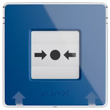 Бездротова програмована кнопка з механізмом скидання Ajax ManualCallPoint Jeweller Blue-1