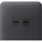 Бічна панель для вбудованої інтернет-розетки Ajax SideCover (LAN) vertical Graphite (126223.319.GP)