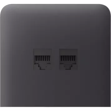 Бічна панель для вбудованої інтернет-розетки Ajax SideCover (LAN) vertical Graphite (126223.319.GP)-0