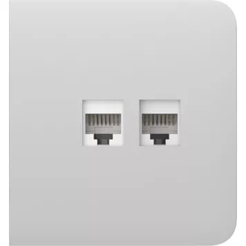 Бічна панель для вбудованої інтернет-розетки Ajax SideCover (LAN) White (126211.319.WH)-2