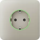 Передняя панель для встроенной розетки Ajax SoloCover (smart) Ivory (60027.164.IV)