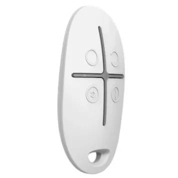 Бездротовий брелок з тривожною кнопкою і керуванням режимами охорони Ajax Superior SpaceControl Jeweller White (110753.04.WH1)-1