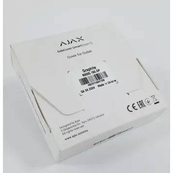 (Уценка) Боковая панель для встроенной розетки Ajax SideCover (smart) Graphite-1