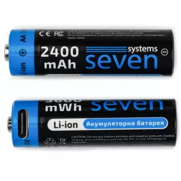 Акумулятор SEVEN AA 1.5V Li-ion 2 шт. (SEVENAA1.5VLi-ion2)-4