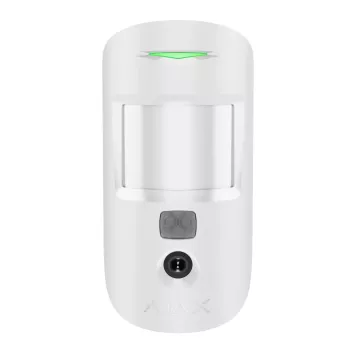 Беспроводной ИК датчик движения с функциями фотоверификации тревог Ajax MotionCam S (PhOD) White (67729.120.WH1)-0