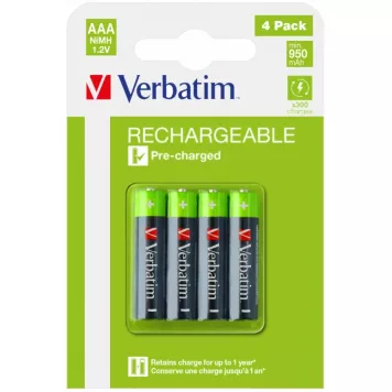 Акумулятор Verbatim AAA 950mAh (1,2V 4 шт) (49531)-0