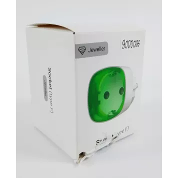 (Уценка) Радиоуправляемая умная розетка со счетчиком энергопотребления Ajax Socket White-0