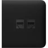 Бічна панель для вбудованої інтернет-розетки Ajax SideCover (LAN) Black (126212.319.BL)