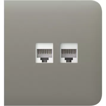 Бічна панель для вбудованої інтернет-розетки Ajax SideCover (LAN) Olive (126218.319.OL)-3