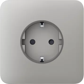 Передня панель для вбудованої розетки Ajax SoloCover (basic) Oyster (89062.164.OY)-0