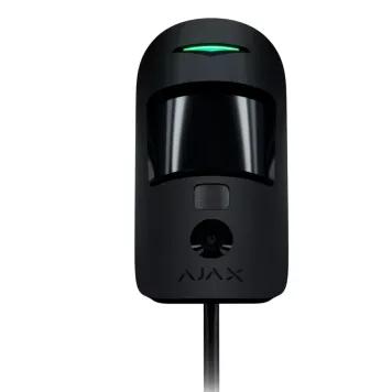 Проводной датчик движения с фотоверификацией Ajax MotionCam Fibra Black (44402.23.BL1)-0