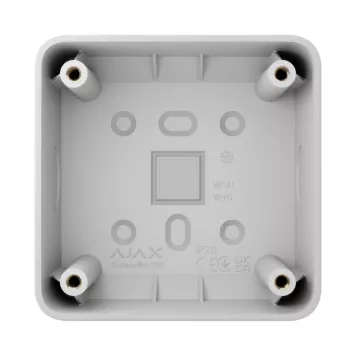 Коробка для зовнішнього монтажу Ajax SurfaceBox для пристрою LightSwitch чи Outlet White (107589.293.WH)-0