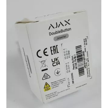 (Уценка) Беспроводная экстренная кнопка Ajax DoubleButton Black-1