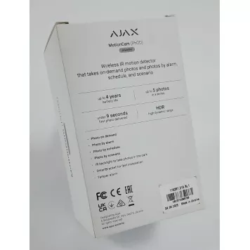 (Уценка) Беспроводной датчик движения Ajax HDR MotionCam (PhOD) с поддержкой фотоверификации тревог, функциий "Фото по запросу" и "Фото по сценарию" Black (MotionCam (PhOD))-1