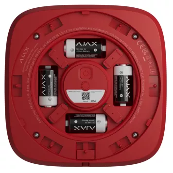 Беспроводной адресный пожарный оповещатель звуковой Ajax EN54 FireProtect (Sounder) Jeweller Red (118604.278.RD1)-5