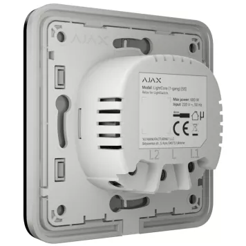 Выключатель Ajax LightSwitch 1-клавишный Black-2