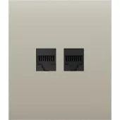 Передня панель для вбудованої інтернет-розетки Ajax CenterCover (LAN) Ivory (126197.318.IV)