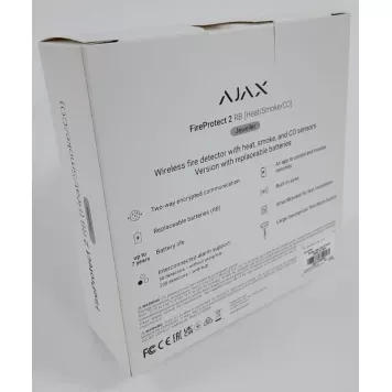 (Уценка) Беспроводной датчик дыма, температуры и угарного газа Ajax FireProtect 2 RB (Heat/Smoke/CO) (8EU) White-1