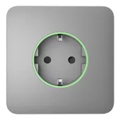 Розумна вбудована розетка з функцією моніторингу споживання електроенергії Ajax Outlet [type F] Jeweller Fog