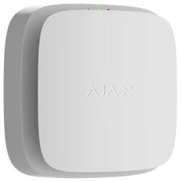 Бездротовий адресний пожежний сповіщувач точковий димовий. Комбінований з оповіщувачем звуковим Ajax EN54 FireProtect (Smoke/Sounder) Jeweller White (119919.276.WH1)-1