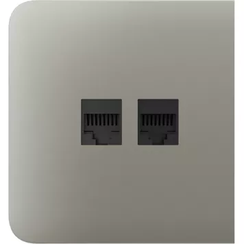 Бічна панель для вбудованої інтернет-розетки Ajax SideCover (LAN) Olive (126218.319.OL)-0
