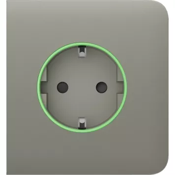 Бічна панель для вбудованої розетки Ajax SideCover (smart) Olive (59998.163.OL)-1