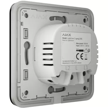 Выключатель Ajax LightSwitch 2-клавишный Black-2