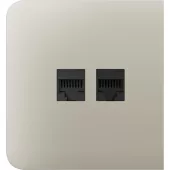 Бічна панель для вбудованої інтернет-розетки Ajax SideCover (LAN) Ivory (126213.319.IV)